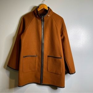 Andrew Marc Marc New York Jacket Men’s Medium Chestnut Full Front Zipper Pocket